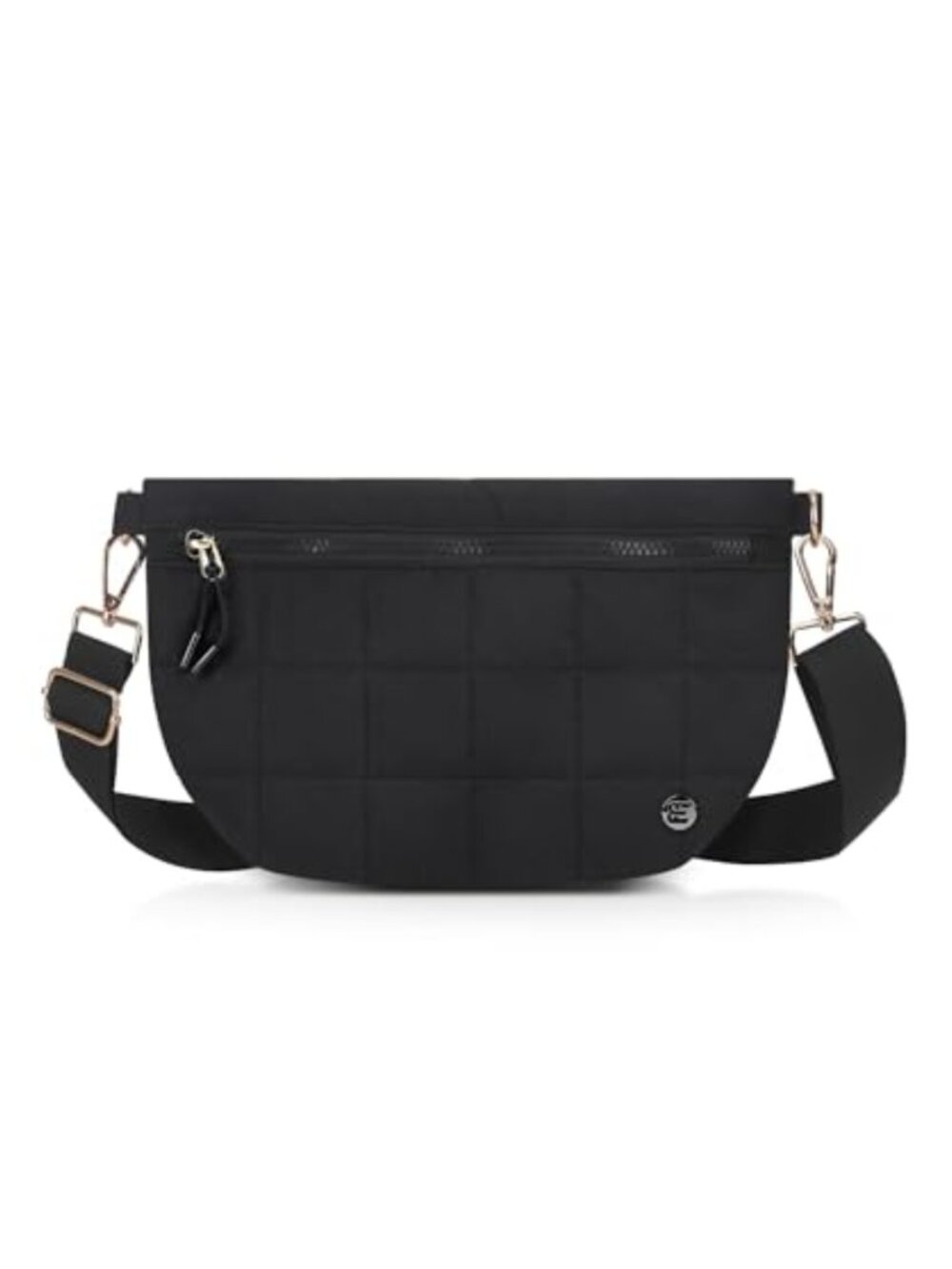 Quilted Crossbody Bag for Women, Puffer Shoulder Purse, Water Resistant Nylon